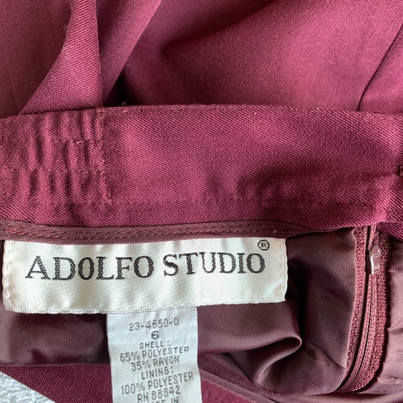 EUC- Adolfo Studio Fully lined Blazer(Sz 8) and Skirt (Sz 6) Suit. - Picture 5 of 7